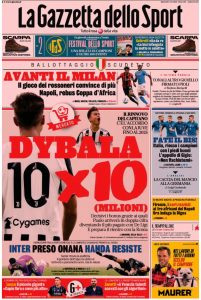 Le prime pagine dei Quotidiani Sportivi in edicola questa mattina 33 IMG 20211005 WA0004