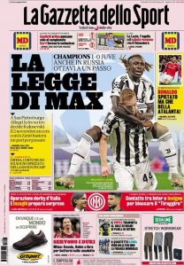 Le prime pagine dei Quotidiani Sportivi in edicola questa mattina 33 IMG 20211021 WA0002