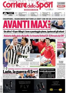 Le prime pagine dei Quotidiani Sportivi in edicola questa mattina 34 IMG 20211021 WA0004
