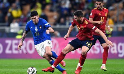 bastoni laporte italia spagna