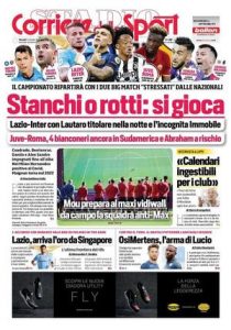 Le prime pagine dei Quotidiani Sportivi in edicola questa mattina 34 corriere dello sport 2021 10 14 6167b0ea427dc