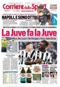 Le prime pagine dei Quotidiani Sportivi in edicola questa mattina 34 corriere dello sport 2021 10 18 616cf51a4333e