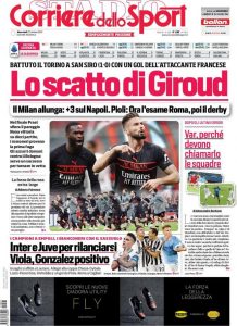 Le prime pagine dei Quotidiani Sportivi in edicola questa mattina 34 corriere dello sport 2021 10 27 61787d3e5c3ef