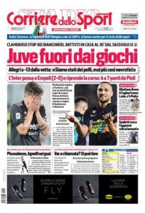 Le prime pagine dei Quotidiani Sportivi in edicola questa mattina 34 corriere dello sport 2021 10 28 6179da03d4d19
