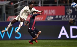 Bologna Milan, turbo Rafael Leao: in velocità tocca quasi 34 km/h
