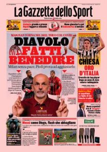 Le prime pagine dei Quotidiani Sportivi in edicola questa mattina 33 la gazzetta dello sport 2021 10 14 6167b093b0d3d