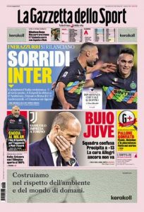 Le prime pagine dei Quotidiani Sportivi in edicola questa mattina 33 la gazzetta dello sport 2021 10 28 6179da05a7a91