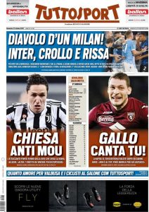 Le prime pagine dei Quotidiani Sportivi in edicola questa mattina 35 tuttosport 2021 10 17 616b536e77601