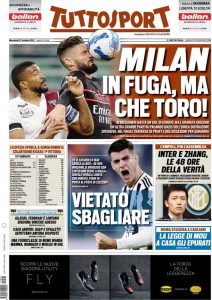 Le prime pagine dei Quotidiani Sportivi in edicola questa mattina 33 tuttosport 2021 10 27 61788122e1b18