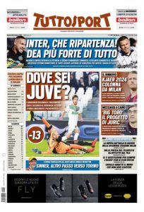 Le prime pagine dei Quotidiani Sportivi in edicola questa mattina 35 tuttosport 2021 10 28 6179da01516ef