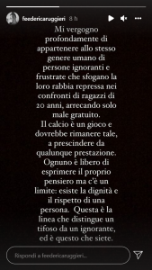 Fiorentina Milan, critiche a Gabbia: la fidanzata lo difende sui social 28 Screenshot 2021 11 21 at 19 12 12 Passione Sportiva passionesportiva e su Instagram