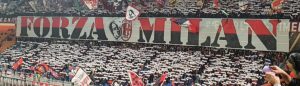 Coreografia Milan Porto: colpo d’occhio a San Siro prima del match