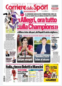 Le prime pagine dei Quotidiani Sportivi in edicola questa mattina 35 WhatsApp Image 2021 11 06 at 08.17.33