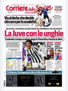 Le prime pagine dei Quotidiani sportivi in edicola questa mattina 35 WhatsApp Image 2021 11 07 at 07.59.34
