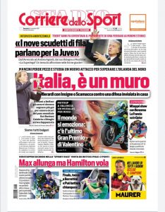 Le prime pagine dei Quotidiani sportivi in edicola questa mattina 35 WhatsApp Image 2021 11 14 at 07.56.07