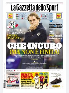 Le prime pagine dei Quotidiani sportivi in edicola questa mattina 34 WhatsApp Image 2021 11 16 at 08.05.39 1