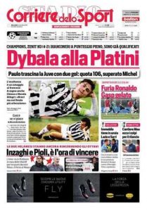Le prime pagine dei Quotidiani Sportivi in edicola questa mattina 34 corriere dello sport 2021 11 03 61821b1b0c98e