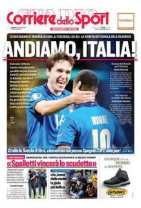 Le prime pagine dei Quotidiani Sportivi in edicola questa mattina 34 corriere dello sport 2021 11 12 618da5d8da294