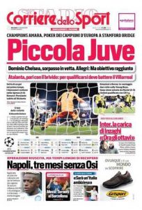 Le prime pagine dei Quotidiani Sportivi in edicola questa mattina 34 corriere dello sport 2021 11 24 619d7a46bb491