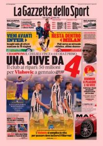Le prime pagine dei Quotidiani Sportivi in edicola questa mattina 33 la gazzetta dello sport 2021 11 24 619dd2309fb21