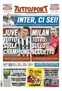Le prime pagine dei Quotidiani Sportivi in edicola questa mattina 35 tuttosport 2021 11 04 61831da155554