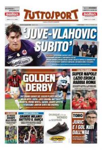 Le prime pagine dei Quotidiani Sportivi in edicola questa mattina 35 tuttosport 2021 11 05 618472f0aa908