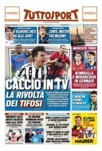 Le prime pagine dei Quotidiani Sportivi in edicola questa mattina 35 tuttosport 2021 11 10 618b03932551e