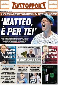 Le prime pagine dei Quotidiani Sportivi in edicola questa mattina 35 tuttosport 2021 11 17 61943f6b0d14b