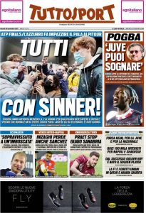 Le prime pagine dei Quotidiani Sportivi in edicola questa mattina 35 tuttosport 2021 11 18 619591189798f