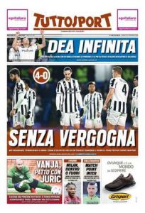 Le prime pagine dei Quotidiani Sportivi in edicola questa mattina 35 tuttosport 2021 11 24 619d7c5c84392