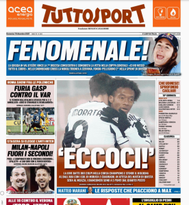 Le prime pagine dei Quotidiani sportivi in edicola questa mattina 35 Screenshot 2021 12 19 09.51.13