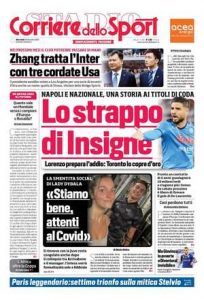 Le prime pagine dei Quotidiani sportivi in edicola questa mattina 34 corriere dello sport 002210615