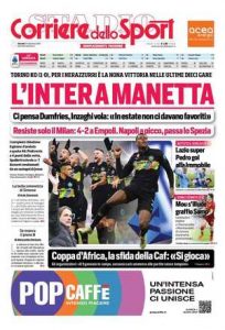 Le prime pagine dei Quotidiani sportivi in edicola questa mattina 34 corriere dello sport 2021 12 23 61c3b3cc1f874