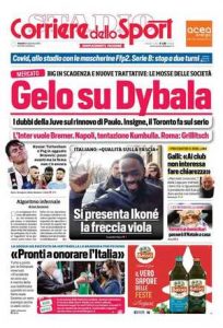 Le prime pagine dei Quotidiani sportivi in edicola questa mattina 34 corriere dello sport 2021 12 24 61c5036d99b6f