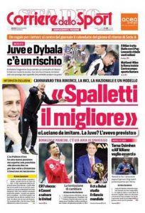 Le prime pagine dei Quotidiani sportivi in edicola questa mattina 34 corriere dello sport 28 12 2021 002514695