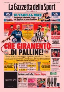 Le prime pagine dei Quotidiani sportivi in edicola questa mattina 33 la gazzetta dello sport 2021 12 14 61b8268bd2880