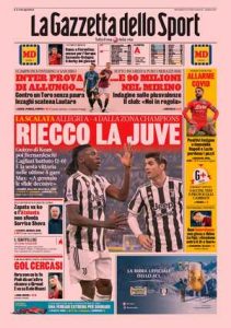 Le prime pagine dei Quotidiani sportivi in edicola questa mattina 33 la gazzetta dello sport 2021 12 22 61c2ccdd03f72