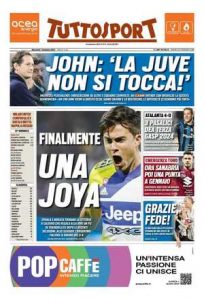Le prime pagine dei Quotidiani sportivi in edicola questa mattina 35 tuttosport 2021 12 01 61a6b5838d811