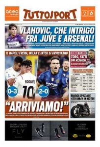 Le prime pagine dei Quotidiani sportivi in edicola questa mattina 35 tuttosport 2021 12 02 61a80b2c1494b