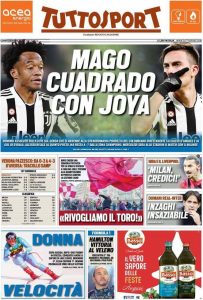 Le prime pagine dei Quotidiani sportivi in edicola questa mattina 33 tuttosport 2021 12 06 61ad4bd97caa6