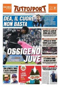 Le prime pagine dei Quotidiani sportivi in edicola questa mattina 35 tuttosport 2021 12 10 61b28ed750047