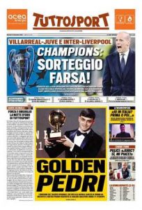 Le prime pagine dei Quotidiani sportivi in edicola questa mattina 35 tuttosport 2021 12 14 61b7de4a78c1c