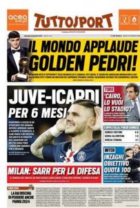 Le prime pagine dei Quotidiani sportivi in edicola questa mattina 35 tuttosport 2021 12 15 61b925bd0453e