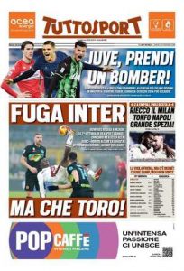 Le prime pagine dei Quotidiani sportivi in edicola questa mattina 35 tuttosport 2021 12 23 61c3b5bdb1962
