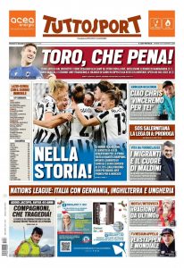 Le prime pagine dei Quotidiani sportivi in edicola questa mattina 31 tuttosport 5