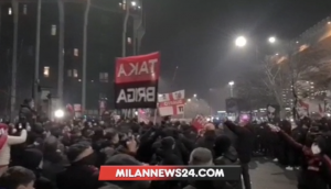 Milan Juventus: si scalda l’atmosfera fuori San Siro – VIDEO