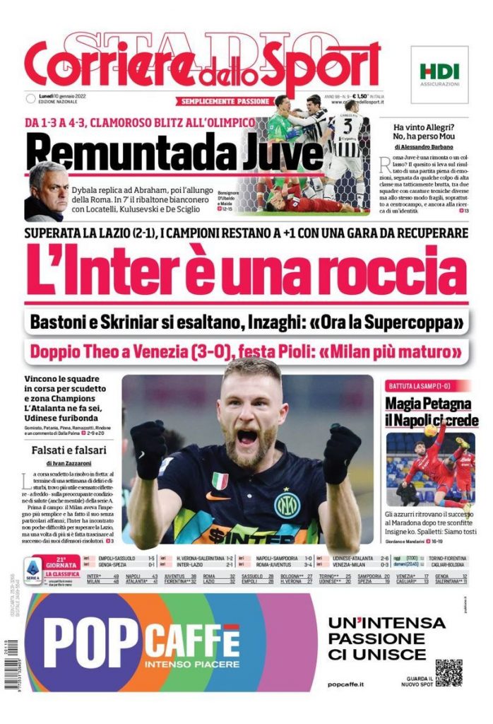 Rassegna stampa: prime pagine quotidiani sportivi – 10 gennaio 2022 27 WhatsApp Image 2022 01 10 at 07.59.25
