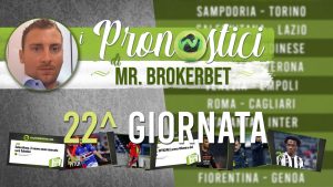 Serie A, ventiduesima giornata: I pronostici di Mr. BrokerBet – VIDEO