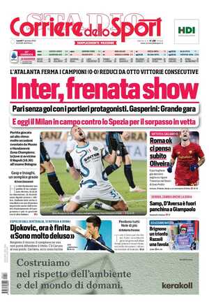 Le prime pagine dei Quotidiani Sportivi in edicola questa mattina 34 corriere dello sport 001844400