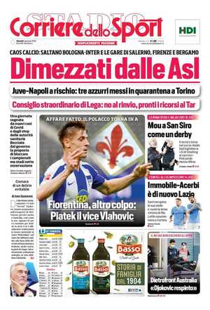 Le prime pagine dei Quotidiani Sportivi in edicola questa mattina 34 corriere dello sport 002629879